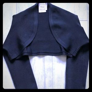 Herve Leger Black Cropped Bandage Bolero M/L
